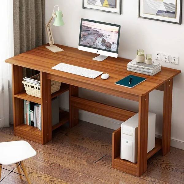 Bàn Làm Việc Gỗ Có Kệ 2 Tầng Tiện Ích 1