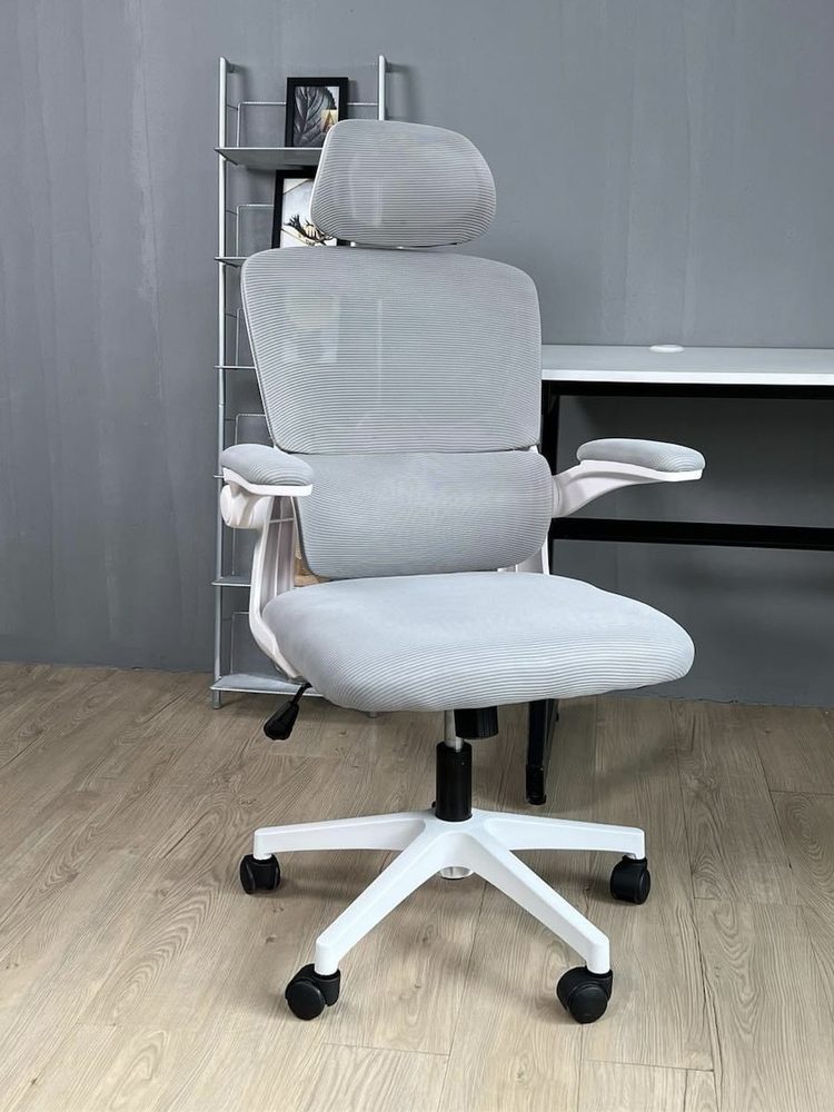 Ghế xoay tựa đầu tay gập bọc nệm - CTH24 3