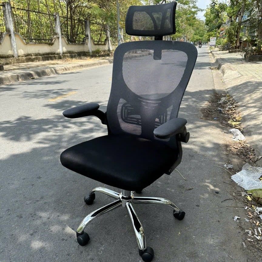 Ghế Xoay Văn Phòng Tay Gập Bọc Nệm - GX48 2