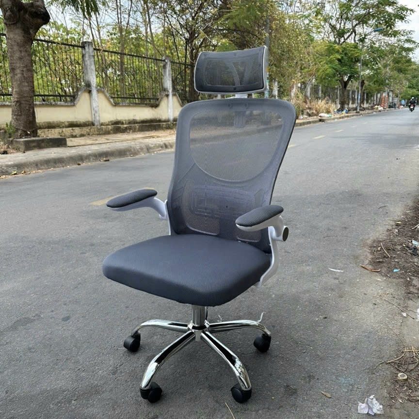 Ghế Xoay Văn Phòng Tay Gập Bọc Nệm - GX48 3