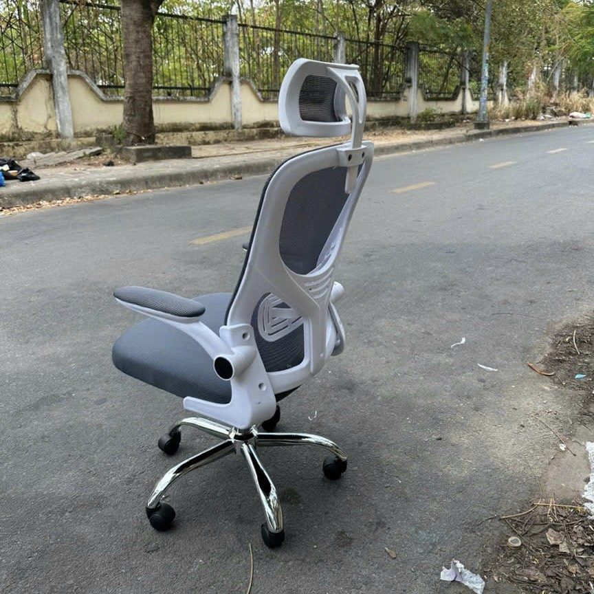 Ghế Xoay Văn Phòng Tay Gập Bọc Nệm - GX48 5