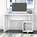 [BG73] Bàn Làm Việc Gỗ Thiết Kế Tối Giản Kèm Kệ Vuông - BG73