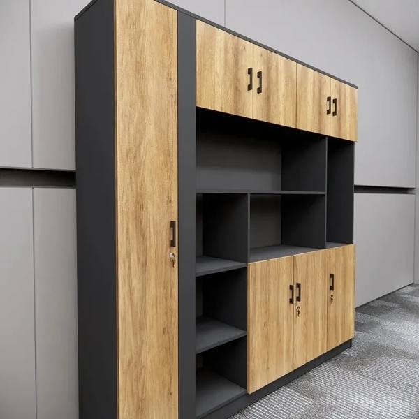 Tủ Hồ Sơ Kết Hợp Hệ Kệ Trang Trí Trung Tâm 2
