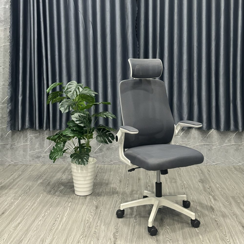Ghế Công Thái Học Xoay Tay Gập 3D - CTH10 5
