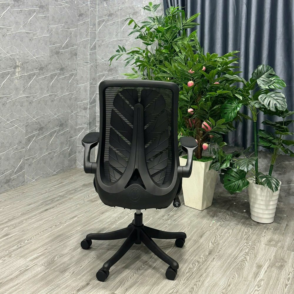 Ghế Xoay Văn Phòng Lưng Chiếc Lá tay Gập - GX74 2