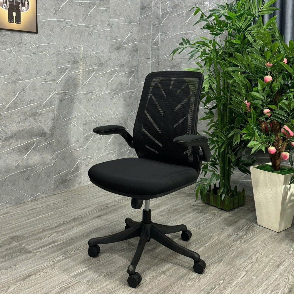 Ghế Xoay Văn Phòng Lưng Chiếc Lá tay Gập - GX74 3
