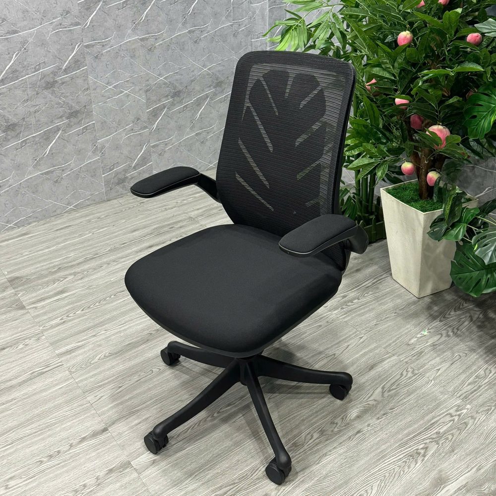 Ghế Xoay Văn Phòng Lưng Chiếc Lá tay Gập - GX74 5