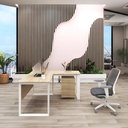Bàn Làm Việc Chân Sắt Chữ L Yếm Lửng Chắc Chắn - BLV135 4