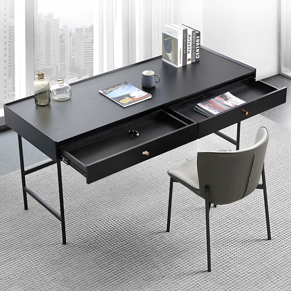 Bàn Làm Việc Chân Sắt Có Hộc Kéo Lưu Trữ - BLV134 2