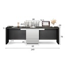 Bàn Làm Việc Đôi Gỗ MDF Tối Ưu Không Gian - BLV133 1