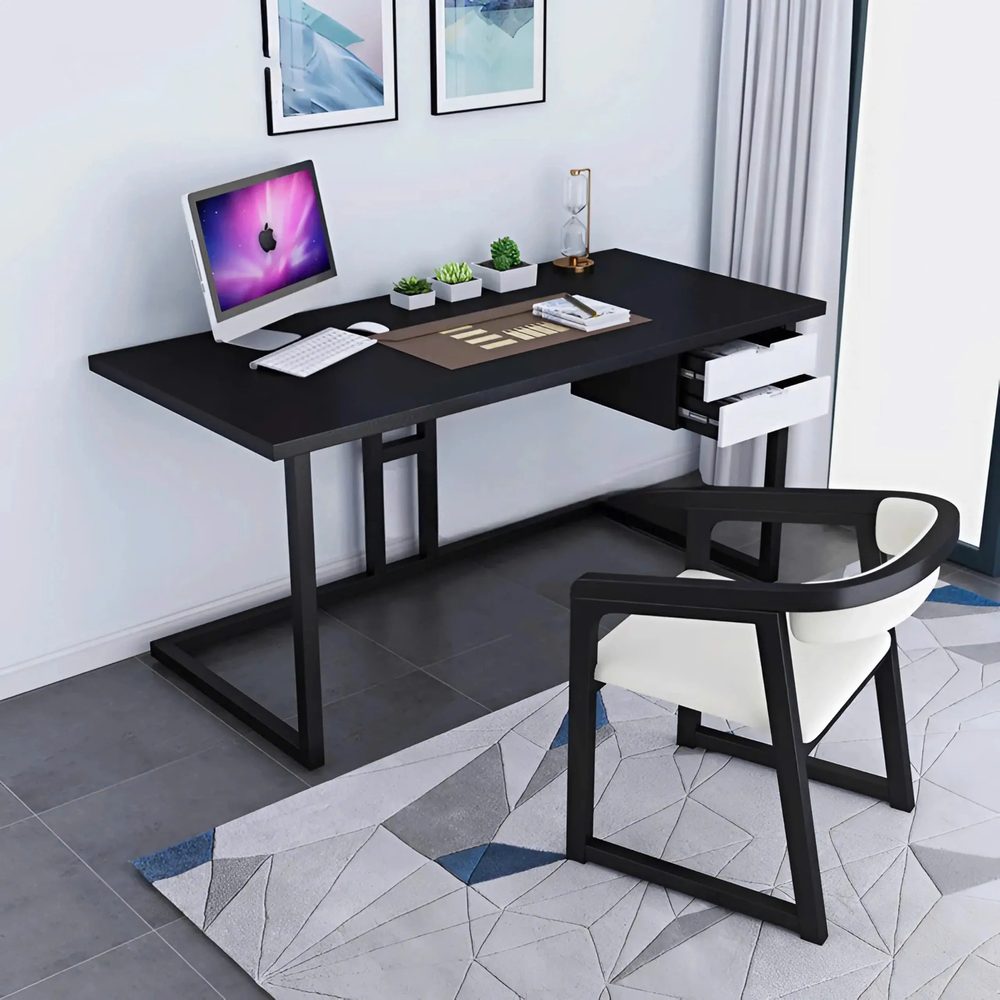 Bàn Làm Việc Khung Chân Sắt Vững Chắc - BLV130 2