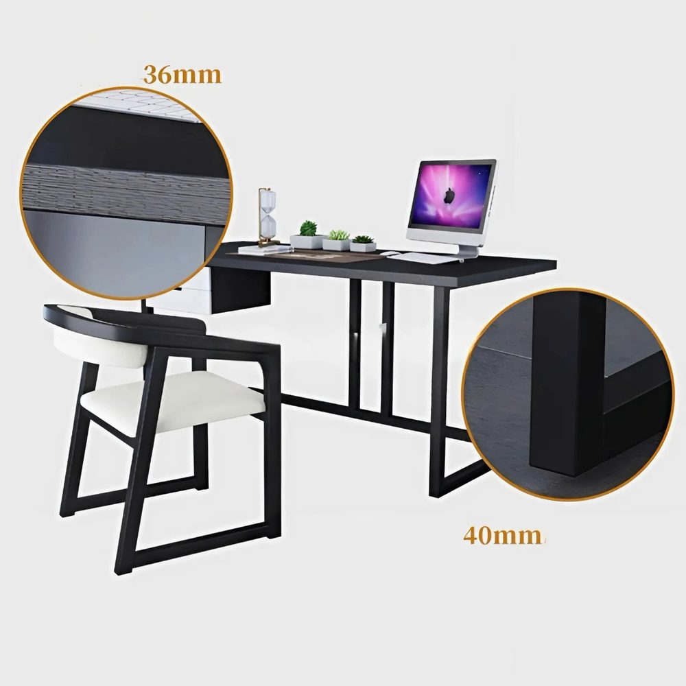 Bàn Làm Việc Khung Chân Sắt Vững Chắc - BLV130 3