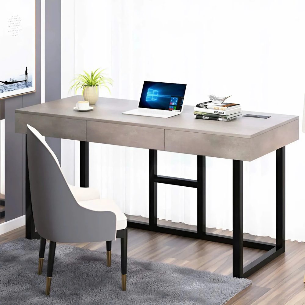 Bàn Làm Việc Chân Hộp Sắt Vuông Cao Cấp - BLV129 1