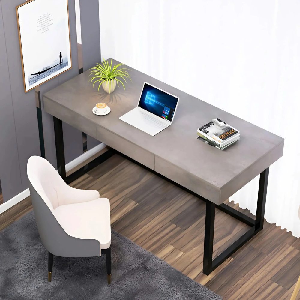 Bàn Làm Việc Chân Hộp Sắt Vuông Cao Cấp - BLV129 4