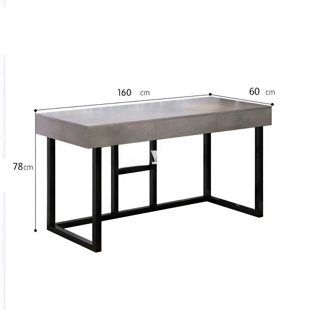 Bàn Làm Việc Chân Hộp Sắt Vuông Cao Cấp - BLV129 5