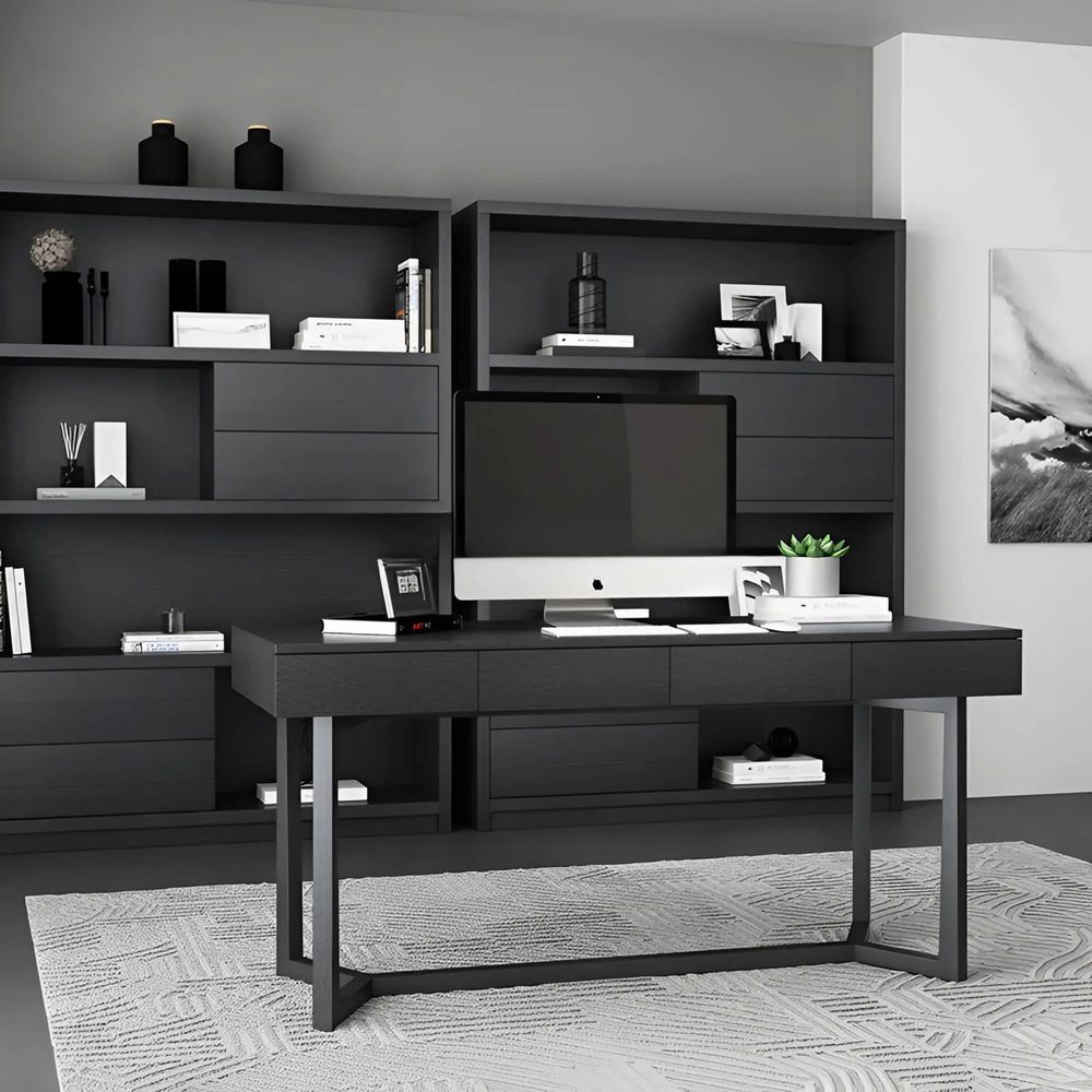 Bàn Làm Việc Chân Sắt Hộc Kéo Tiện Lợi - BLV127 2