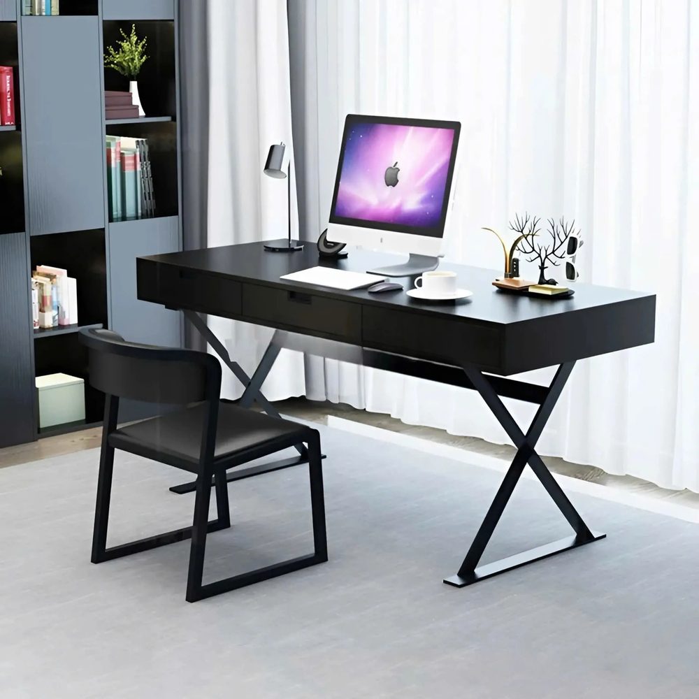 [BLV126] Bàn Làm Việc Chân Chữ X Có Hộc Kéo - BLV126