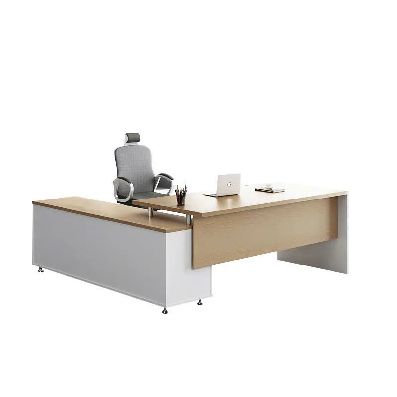 Bàn Giám Đốc Gỗ MDF Chữ L Có Tủ Phụ Tiện Dụng - BGĐ140 1