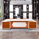 [BGĐ139] Bàn Giám Đốc Gỗ MDF Họa Tiết Lục Giác Nổi Bật - BGĐ139