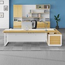 Bàn Giám Đốc Chữ L Hiện Đại Kèm Tủ Phụ - BGĐ138 1