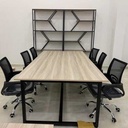 Bàn Họp Chân Sắt Trơn 2m4 x 1m2 - BH4 2