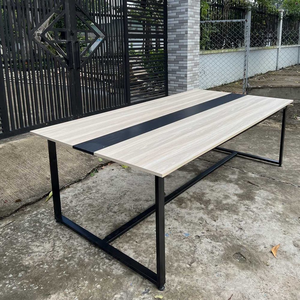 Bàn Họp Văn Phòng Chân Sắt 2m4 x 1m2 - BH5 3