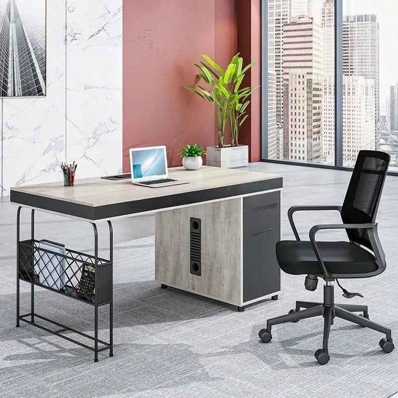 [BC118] Cụm Bàn Làm Việc Chân Sắt Hộc Lưới Độc Đáo - BC118