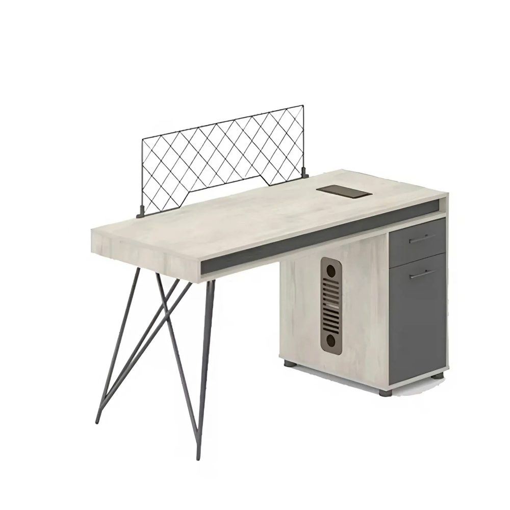 Cụm Bàn Làm Việc Chân Sắt Lưới Có Hộc Tủ Tiện Lợi - BC116 2
