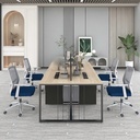 Cụm Bàn Làm Việc 4 Người Khung Sắt Lưới Mới Lạ - BC114 2