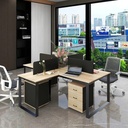 Cụm Bàn Làm Việc 4 Người Chữ Thập Độc Đáo - BC111 1