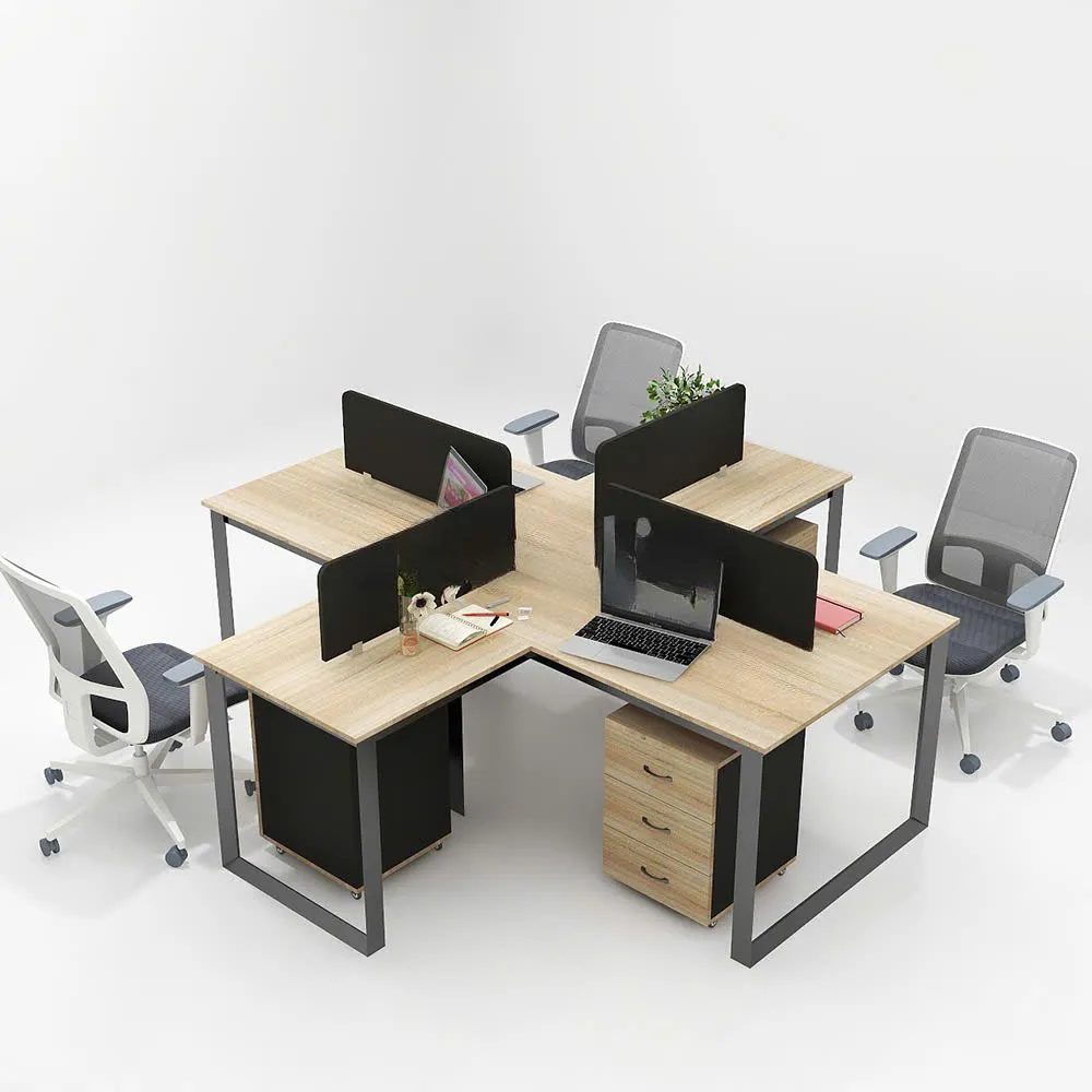 Cụm Bàn Làm Việc 4 Người Chữ Thập Độc Đáo - BC111 4