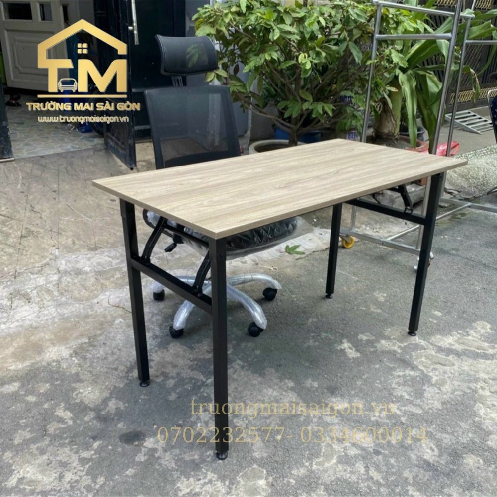 Bàn Làm Việc Văn Phòng Chân Sắt Gấp Gọn - BLV1 3