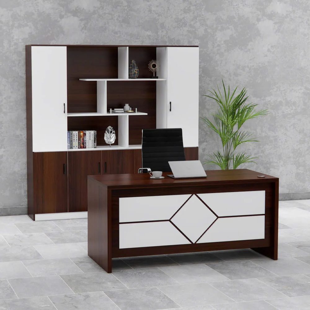 Bàn Giám Đốc Họa Tiết Kim Cương Sang Trọng - BGĐ127 1