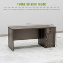 Bàn Giám Đốc Liền Khối Có Hộc Tủ Lưu Trữ Tiện Lợi - BGĐ126 4
