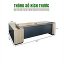 Bàn Giám Đốc Góc L Kiểu Dáng Tủ Phụ Tiện Lợi - BGĐ121 1