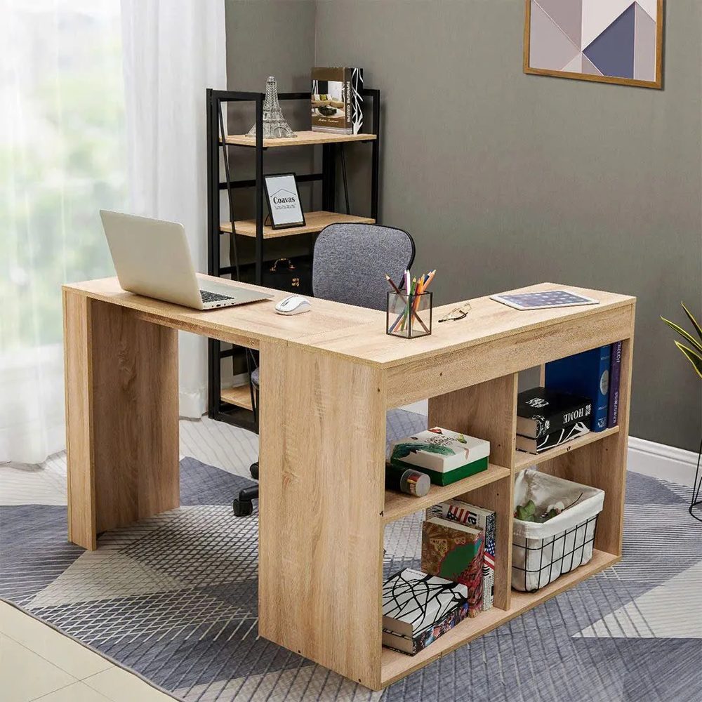 Bàn Làm Việc Gỗ Thiết Kế Kệ Mở Tích Hợp Tiện Lợi - BG69 2