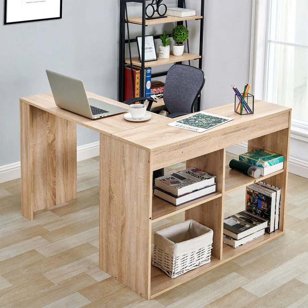 Bàn Làm Việc Gỗ Thiết Kế Kệ Mở Tích Hợp Tiện Lợi - BG69 5