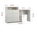 Bàn Làm Việc Gỗ Liền Tủ Có Kệ Lưu Trữ Tiện Dụng - BG68 4