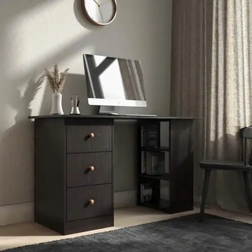 Bàn Làm Việc Gỗ Thiết Kế 2 Bên Lưu Trữ Đa Dạng - BG67 3