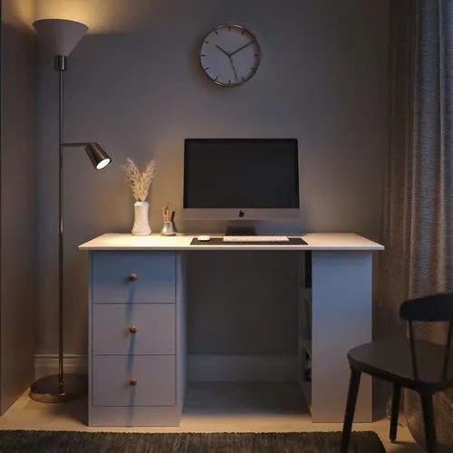 Bàn Làm Việc Gỗ Thiết Kế 2 Bên Lưu Trữ Đa Dạng - BG67 4