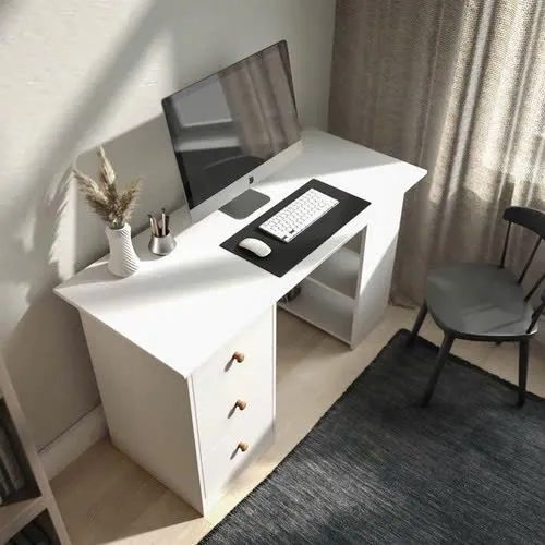 Bàn Làm Việc Gỗ Thiết Kế 2 Bên Lưu Trữ Đa Dạng - BG67 5