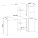 Bàn Làm Việc Gỗ Kèm Tủ Trang Trí Đa Năng - BG63 4