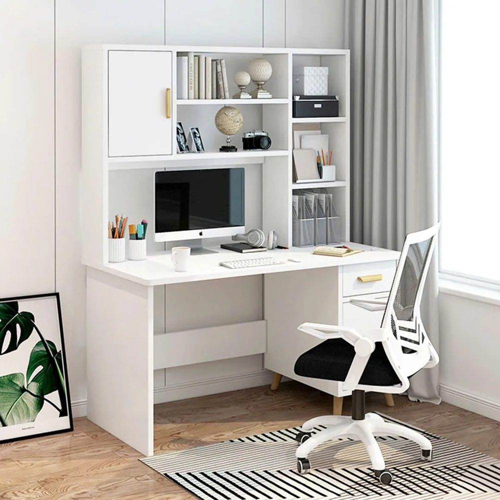 Bàn Làm Việc Gỗ Kèm Kệ Sách Linh Hoạt - BG62 2