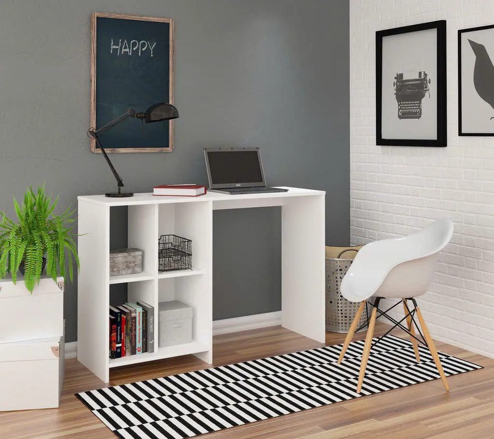 Bàn Làm Việc Gỗ Có Kệ Sách Nhiều Ngăn Tiện Lợi - BG61 1