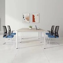 Bàn Họp Văn Phòng Hiện Đại Chân Sắt Mặt Gỗ - BH9 1