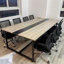 Bàn Họp Văn Phòng 2m4 x 1m2 Chân Sắt - BH2 1