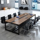 Bàn Họp Văn Phòng Chân Sắt Đen 2m4 x 1m2 - BH16 1