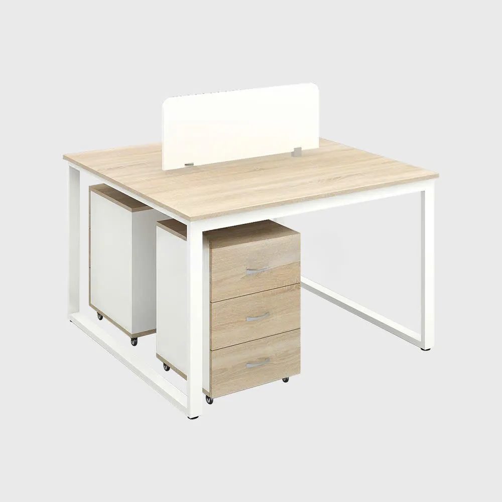 Cụm Bàn Làm Việc 2 Người Chân Sắt Vuông Chắc Chắn - BC107 3