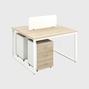 Cụm Bàn Làm Việc 2 Người Chân Sắt Vuông Chắc Chắn - BC107 3
