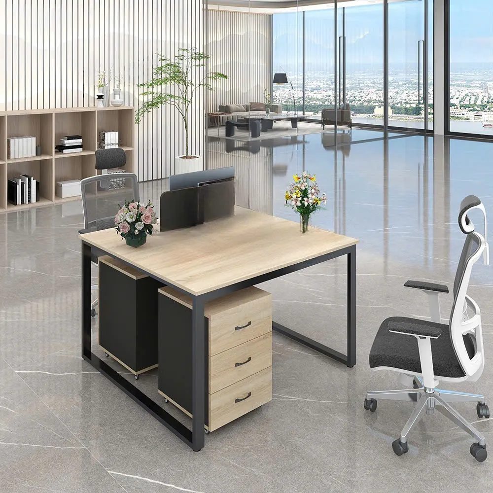 Cụm Bàn Làm Việc 2 Người Chân Sắt Vuông Chắc Chắn - BC107 4